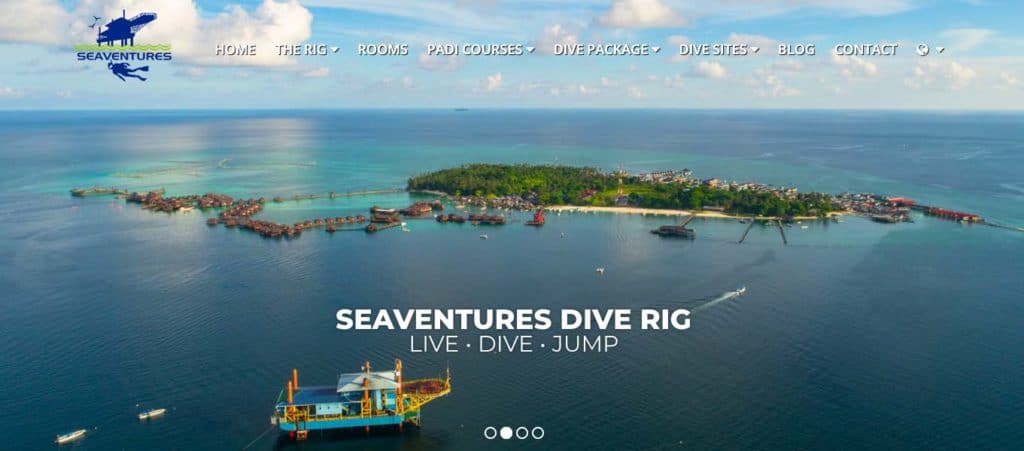 Seventures Dive Rig Mabul Island