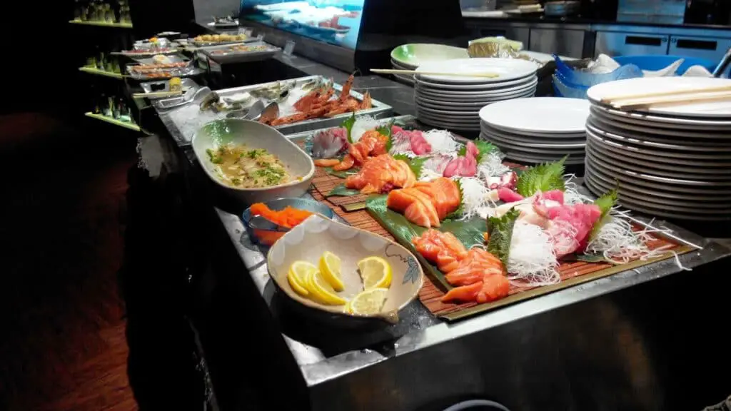 Buffet at Eyuzu Japanese Cuisine