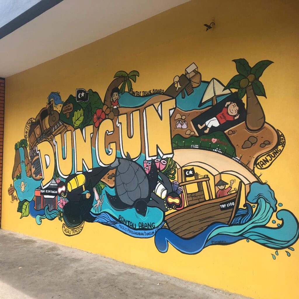 Mural at Pasar Besar Dungun