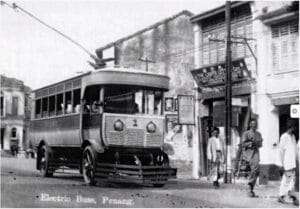 Penang State Museum Art Gallery Historical Electric Bus Penang