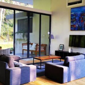 Nouri Glass Villa Airbnb Living hall