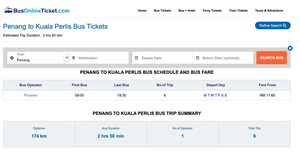 penang-to-kuala-perlis-bus-tickets