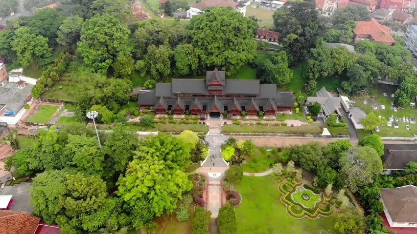 melaka-sultanate-palace-drone-view