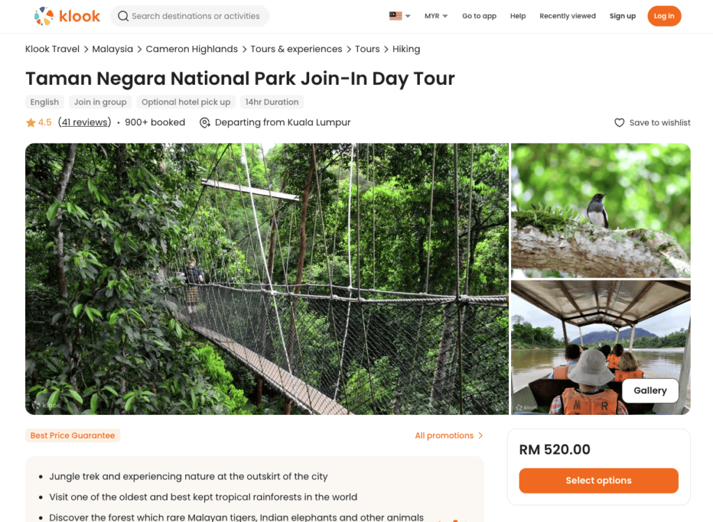 Klook-Day-Tour-for-Taman-Negara-National-Park